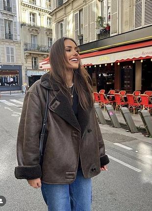 Дублянка zara коричнева 3