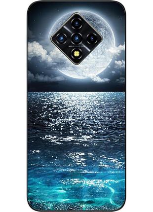 Чехол силиконовый для infinix zero 8 с картинкой луна