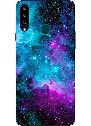 Силиконовый чехол с рисунком для samsung a20s galaxy a207f космос
