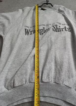 Винтажный свитшот wrangler authentic western | серый оверсайз свитшот вранглер xl