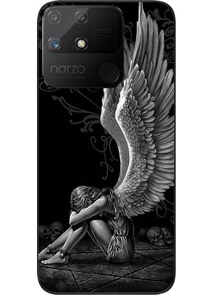 Оригинальный чехол epik для realme narzo 50a с картинкой ангел
