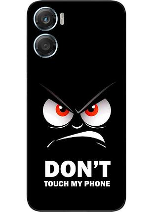 Чохол силіконовий epik для motorola g06 з принтом не чіпай мій телефон