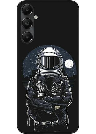 Силіконовий чохол бампер epik для samsung galaxy a05s з картинкою космонавт і місяць