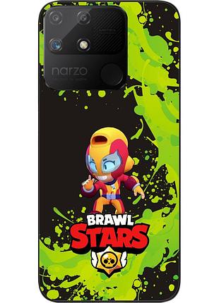 Чехол силиконовый epik для realme narzo 50a с картинкой бравл макс