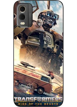 Силиконовый чехол epik для nokia c32 с картинкой уилджек трансформеры