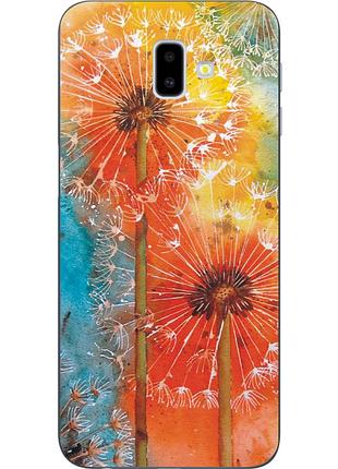 Бампер силіконовий чохол для samsung galaxy j6 plus 2018 з картинкою кульбаби