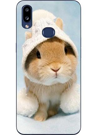 Силиконовый чехол бампер для samsung a10s galaxy a107f с картинкой зайка