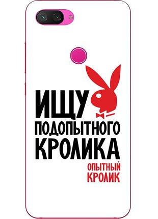 Силіконовий чохол бампер для xiaomi mi 8 lite з картинкою кролик