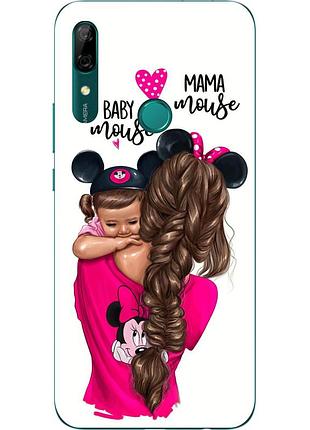 Чохол силіконовий для huawei p smart z з картинкою мама з донькою