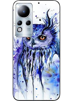 Силіконовий чохол epik для infinix note 11 з картинкою сова акварель
