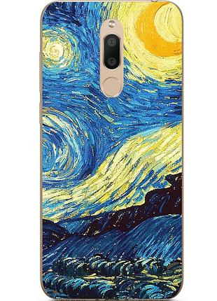 Оригінальний tpu чехол з принтом для meizu m6t місячна ніч