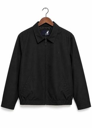 Стильна вінтажна куртка-вітрівка harrington kangol classic оригінал m-l чорна ексклюзив