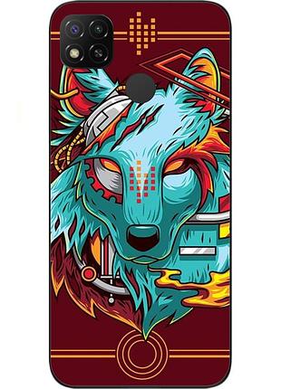 Силіконовий чохол з картинкою для xiaomi redmi 9c вовк