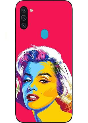 Бампер силіконовий чохол для samsung m11 galaxy m115f з картинкою монро
