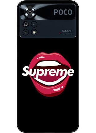 Оригинальный чехол epik для xiaomi poco x4 pro 5g с картинкой губы