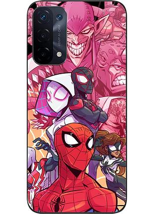 Силиконовый чехол epik для oppo a54 5g с картинкой три паука