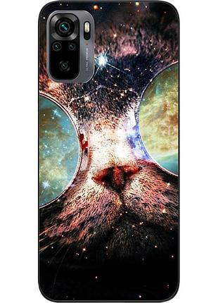 Оригинальный чехол для xiaomi redmi note 10 с картинкой космокот