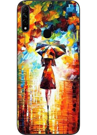 Силіконовий чохол для oppo a31 з картинкою прогулянка