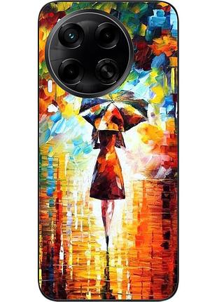 Силиконовый чехол epik для tecno camon 30 (cl6) с картинкой прогулка