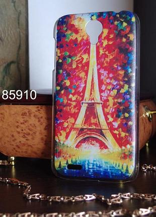 Чехол на lenovo a859/a678t оригинальная панель накладка париж красками