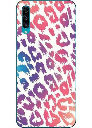 Силиконовый чехол для samsung a30s galaxy a307f с картинкой леопардовый принт