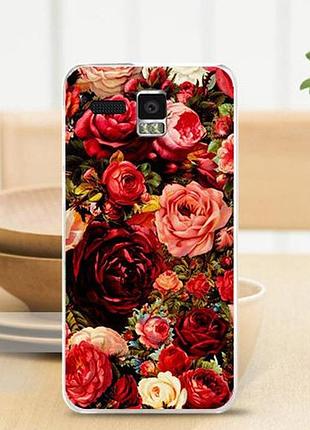 Оригінальний чохол накладка з принтом для lenovo a8 a806 a808t троянди