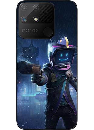 Силиконовый чехол epik для realme narzo 50a с картинкой pubg mobile