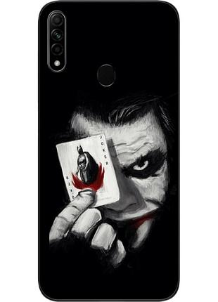 Силиконовый чехол для oppo a31 с картинкой джокер с картой