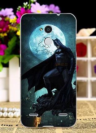 Оригинальный бампер с картинкой для zte blade v7 lite batman