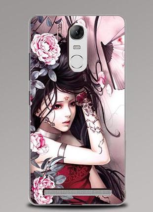 Оригинальный бампер для lenovo a7020 / vibe k5 note с картинкой девушка
