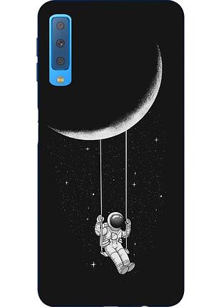 Бампер силиконовый чехол для samsung a750f galaxy a7 2018 с картинкой лунные качели