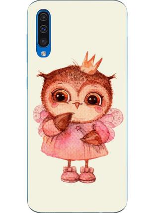 Бампер силіконовий чохол для samsung galaxy a50 2019 a505f з картинкою совушка принцеса