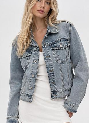 Джинсова куртка zara ( розмір м)