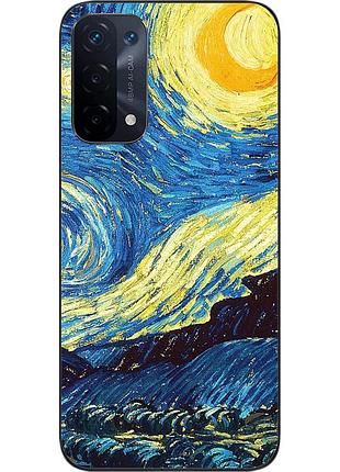 Оригинальный чехол epik для oppo a54 5g с картинкой лунная ночь
