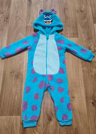 Кигуруми, ромпер, махровый человечек, 12-18 мес 86 см primark