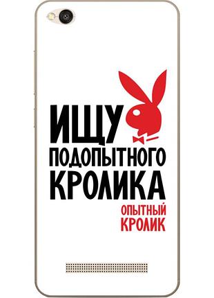 Силіконовий чохол бампер для xiaomi redmi 4a з картинкою кролик