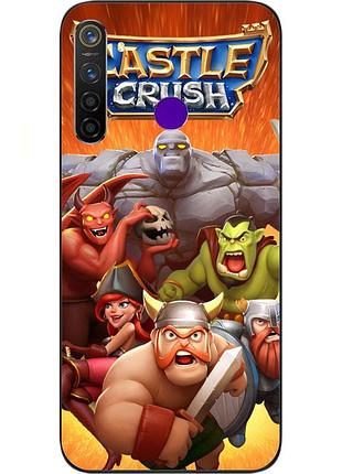 Силиконовый чехол с картинкой для realme 5 pro игры кастл краш