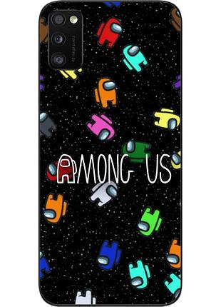 Силиконовый чехол с картинкой для samsung a41 galaxy a415f among us в космосе
