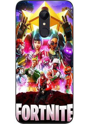 Силиконовый чехол для xiaomi redmi 5 с картинкой игра фортнайт