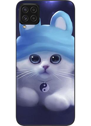 Бампер силіконовий чохол для samsung a22 galaxy a225f з картинкою котик