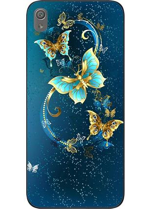 Чохол силіконовий для sony xperia xa1 з картинкою метелики