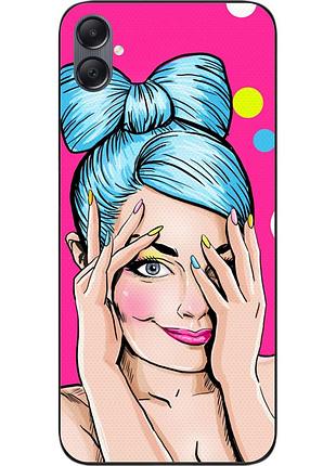 Силиконовый чехол epik для samsung galaxy a05 с картинкой девушка поп арт