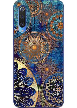 Бампер силиконовый чехол для xiaomi mi 9 se с картинкой круги винтаж