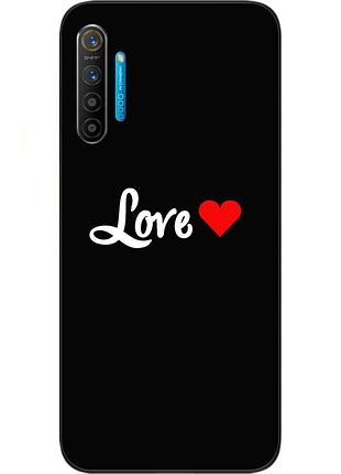 Силіконовий чохол бампер для realme xt з картинкою love