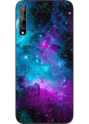 Силиконовый чехол для huawei p smart s с картинкой космос