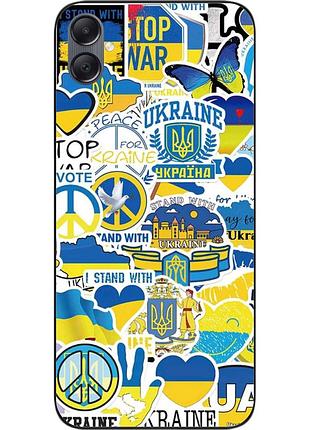 Силіконовий чохол epik для samsung galaxy a05 з картинкою стикери україна