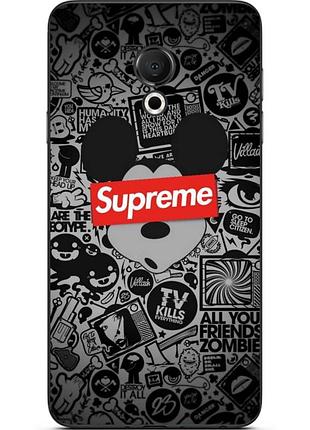 Силиконовый чехол для meizu 15 lite с картинкой микки supreme