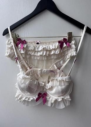 Вінтажний комплект білизни victoria secret