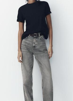 Сірі джинси zara wide leg