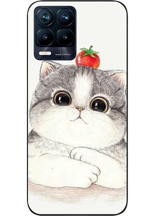 Силіконовий чохол epik для realme 8 4g з картинкою кошеня